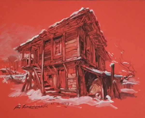 Странджанска къща в червено